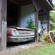 Big Detroit sedans are some of the most common vehicles in the yard. This old Dodge looks pretty sad to be on its own.